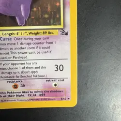 Pokemon Vintage Holo Gengar 5/62 Fossil WoTC 1999 - Image 4