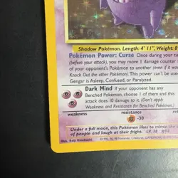 Pokemon Vintage Holo Gengar 5/62 Fossil WoTC 1999 - Image 5