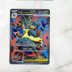 Pokemon TCG Mega Lucario ex 160/132 ME01: Mega Evolution Ultra Rare Full Art - Image 1