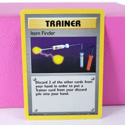 Item Finder 74/102 Base Set Pokemon HP - Image 1