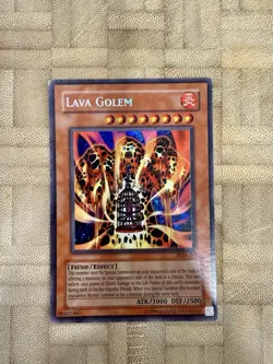 Lava Golem PGD-107 Pharaonic Guardian Unlimited Secret Rare Damaged - Image 1