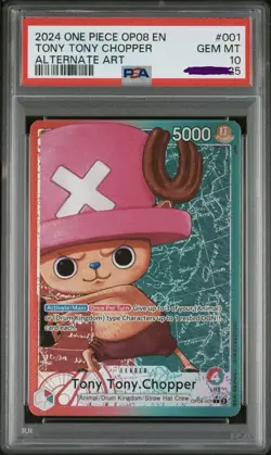 One Piece Two Legends Tony Tony Chopper OP08-001 Leader Alt Art PSA 10 English - Image 1