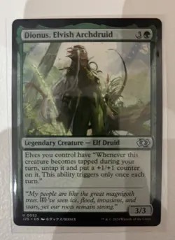 Dionus, Elvish Archdruid. Magic: The Gathering Card. Jumpstart Edition 2024 - Image 1