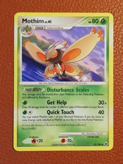Mothim 42/100 Diamond & Pearl Majestic Dawn Uncommon 2008 Pokemon Card - Image 1