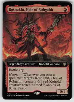 Rosnakht, Heir of Rohgahh (Extended Art) Foil R Commander: Dominaria United 75 - Image 1