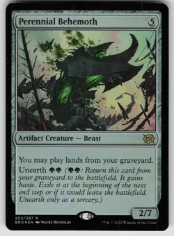 Perennial Behemoth Foil R The Brothers' War 202 MTG - Image 1