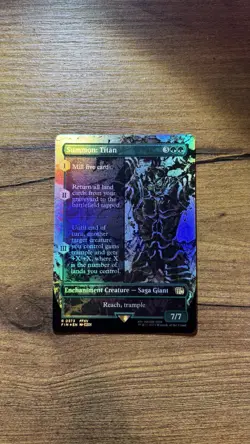 Summon: Titan (Borderless) FOIL - FINAL FANTASY (FIN) (373) - Image 1