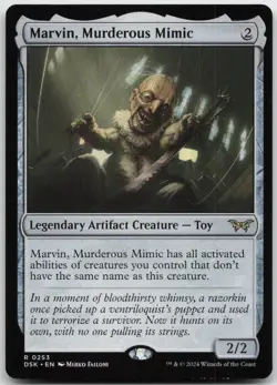 Marvin, Murderous Mimic (253) Duskmourn: House of Horror NM - MTG - Image 1