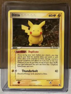 Ditto 39/113 NM - (Pikachu) Uncommon Delta Species - Pokemon Trading Cards - Image 2