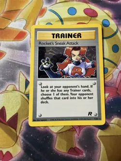 Pokemon Team Rocket - Rocket's Sneak Attack 72/82 - Rare Trainer - NM - Image 1
