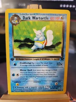 Pokemon Dark Wartortle 1st Edition Uncommon Card 46/82 Rocket Near Mint! - Image 1