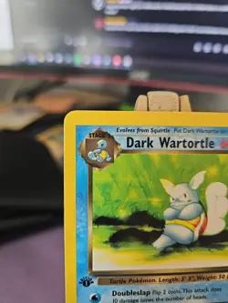 Pokemon Dark Wartortle 1st Edition Uncommon Card 46/82 Rocket Near Mint! - Image 2