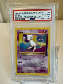 Mew #8 2000 Black Star Promo Pokemon League PSA 10 Gem Mint Non-Holo - Image 1