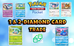 Pokemon TCG Pocket 1 -Diamond (♢) and 2-Diamond (♢♢) Cards - English Version - Image 1
