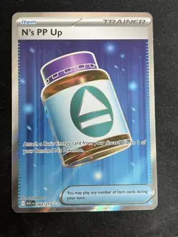 262/217 N's PP Up Full Art Ultra Rare Pokemon TCG Ascended Heroes English NM - Image 1