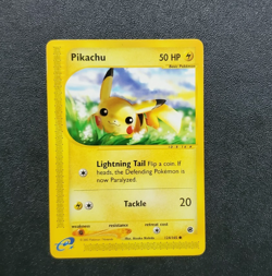 Pokemon TCG Expedition Base Set - Pikachu 124/165 Common LP - Image 1