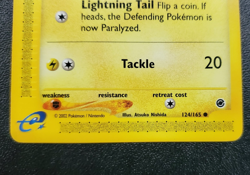 Pokemon TCG Expedition Base Set - Pikachu 124/165 Common LP - Image 3