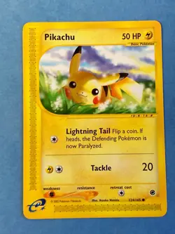 Pokemon e-Reader Pikachu- Expedition Set- 124/165- VLP - Image 1