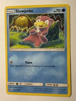 Slowpoke Common SM - Lost Thunder 54/214 Pokemon US SELLER - Image 1