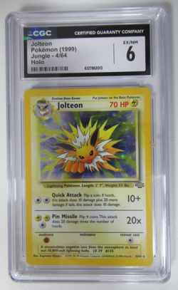 1999 Pokemon Jungle Jolteon Holo 4/64 CGC 6 - Image 1