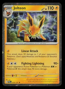 Jolteon 029/131 Pokemon Prismatic Evolutions COSMOS Promo Near Mint - Image 1