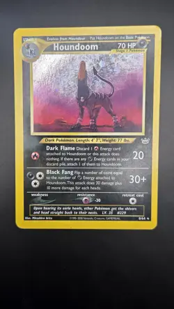 Houndoom 8/64 — Light Play — Neo Revelation — Vintage Holo Rare Pokemon Card - Image 2