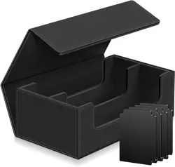 Trading Card Deck Case - Magnetic Card Holder - Fits YuGiOh, MTG, Sport Cards - Image 3
