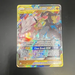 Pokemon Reshiram & Zekrom GX TAG TEAM Ultra Rare Sm-Cosmic Eclipse 157/236 Holo - Image 1