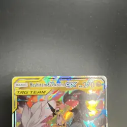 Pokemon Reshiram & Zekrom GX TAG TEAM Ultra Rare Sm-Cosmic Eclipse 157/236 Holo - Image 3