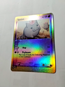 Pokemon Spoink 74/97 Dragon Reverse Holo Unlimited - Tiny Pressure Crease -Pics - Image 2