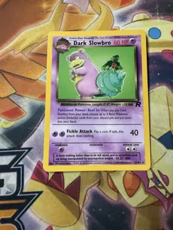 Dark Slowbro 29/82, Team Rocket, Pokemon TCG, Unlimited 2000, WOTC, Vintage, NM - Image 1