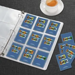 Trading Card Sleeves w/ 9 Pockets Page Protector for 3 Ring Binder - Image 2