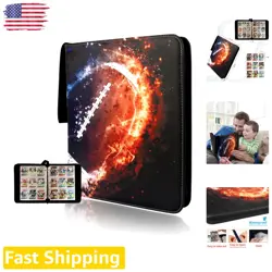 Card Binder for Football Card Collections - Holds 900 Cards - 50 Removable Pages - Image 1