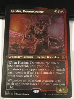 Kardur, Doomscourge (Foil Etched) - Starter Commander Decks (SCD) MTG: Near Mint - Image 1