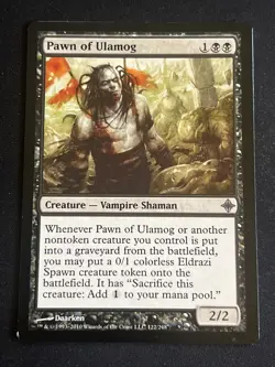 1x Pawn of Ulamog (122) Rise of the Eldrazi LP MTG Magic the Gathering x1 MKE - Image 1