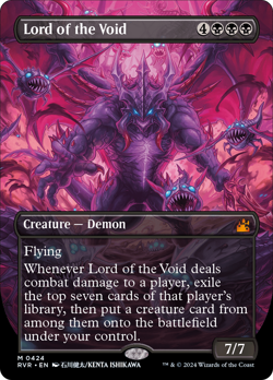 Lord of the Void (Anime Borderless) [Ravnica Remastered] Foil Near Mint - Image 1
