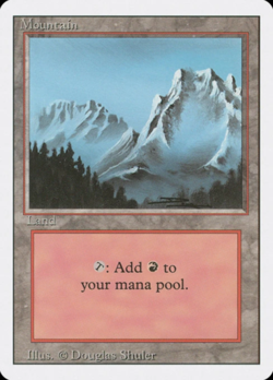 X4 Mountain (B) Revised Edition Light Play MTG Magic DNA GAMES - Image 1