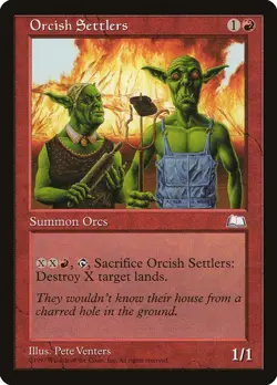MTG - Orcish Settlers - Weatherlight - X1 - (MP) - #A5345 - Image 1