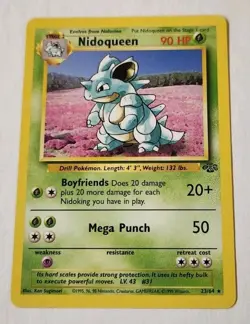 Pokemon Card - Nidoqueen Jungle 23/64 Rare Lp - Image 1