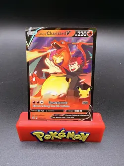 Pokemon Lance's Charizard V SWSH133 Promo NM - Image 1