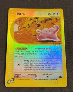 Pokemon Card-Ditto-Skyridge-Holo Reverse-51/144-ENG-Good - Image 3