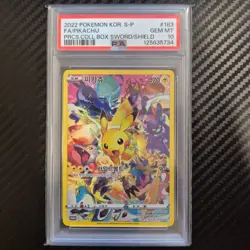 Korean Pokemon card [PSA 10] [183/S-P] 2022 Precious collector box Pikachu - Image 1