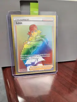 Leon 195/185 Vivid Voltage Full Art Rainbow Rare Trainer Pokemon TCG NM/MINT - Image 3