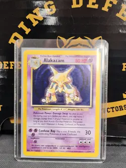 Pokemon Base Set Unlimited #1/102 Alakazam Holo Rare! - Image 1