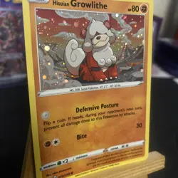 Pokemon Tcg SWSH Growlithe 070/189 Cosmos holo Promo Holo With Large Holo Swirl - Image 2
