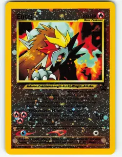 Entei - Reverse Holo - #34 WOTC Black Star Promo - Pokemon TCG - 2001 - Image 1