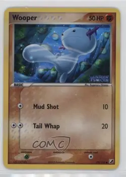 Wooper Reverse Foil Pokemon EX Unseen Forces #79 2005 - Image 1