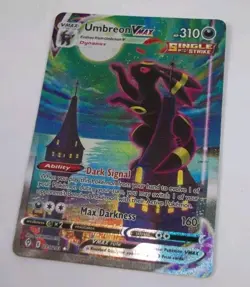 POKEMON EVOLVING SKIES #095/203 UMBREON VMAX HOLO ULTRA RARE ENGLISH TCG - Image 2