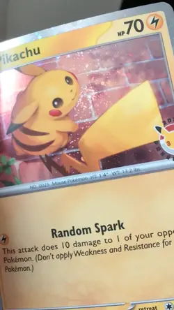 2026 Pokemon Day 30th Anniversary Pikachu 051 Stamped Promo w/ Swirl💫 - Image 2