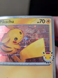 2026 Pokemon Day 30th Anniversary Pikachu 051 Stamped Promo w/ Swirl💫 - Image 5